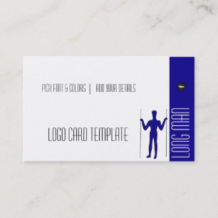 Long Man Giant Geoglyph Symbol Logo Business Card