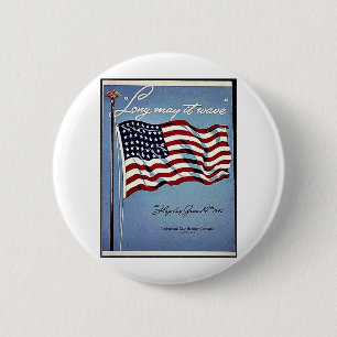 Long May It Wave 6 Cm Round Badge