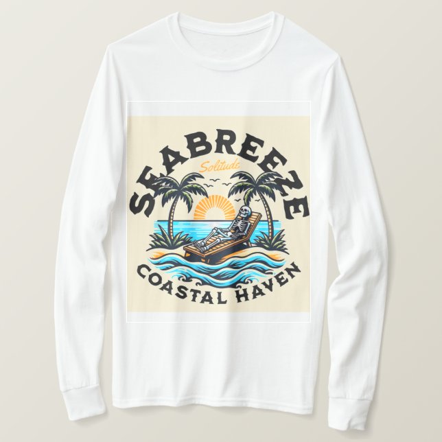 long men's beach  T-Shirt (Design Front)