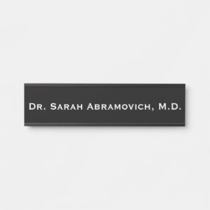 Long Name Doctor's Office Door Sign Doctor Plate