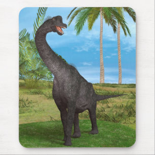Long Neck Dinosaur Jungle Adventure Mouse Pad