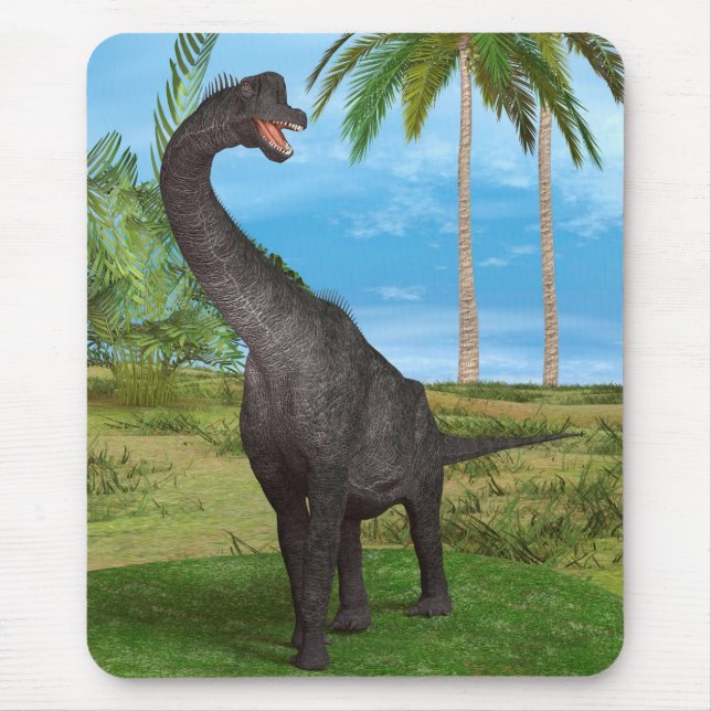 Long Neck Dinosaur Jungle Adventure Mouse Pad (Front)
