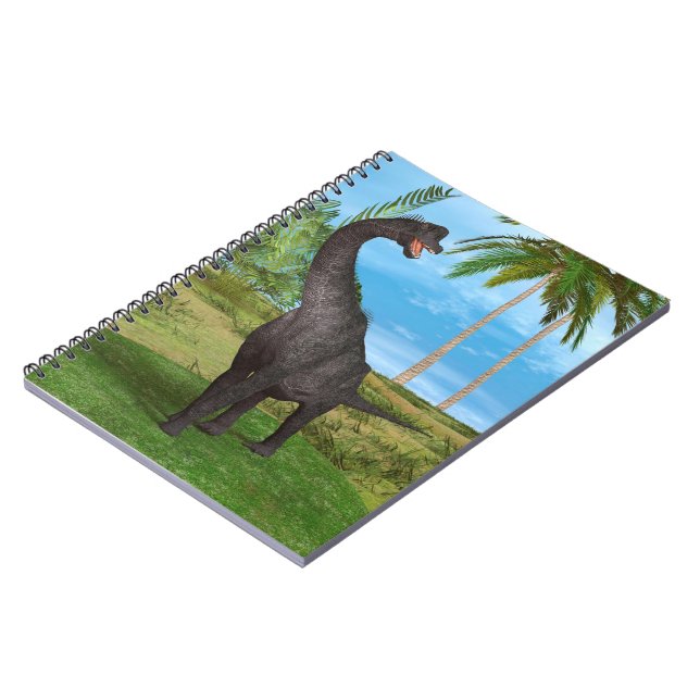 Long Neck Dinosaur Jungle Adventure Spiral Notebook (Left Side)