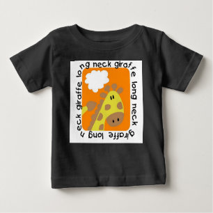 Long Neck Giraffe Baby Raglan T-shirt
