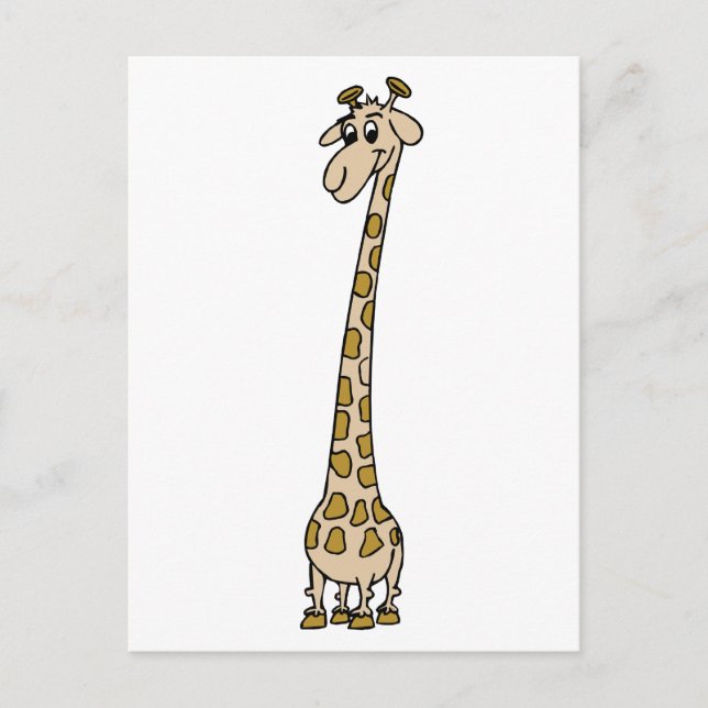 Long Necked Giraffe Postcard (Front)