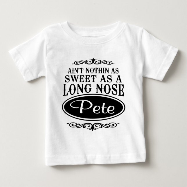 Long Nose Pete Baby T-Shirt (Front)