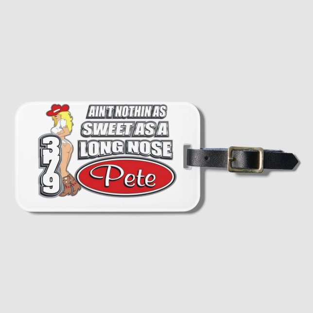 Long Nose Pete Luggage Tag (Front Horizontal)