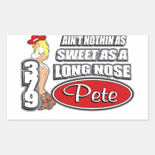 Long Nose Pete Rectangular Sticker