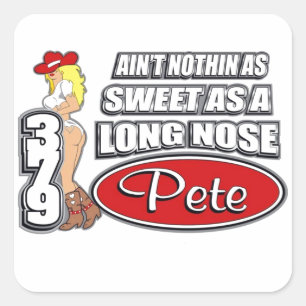 Long Nose Pete Square Sticker