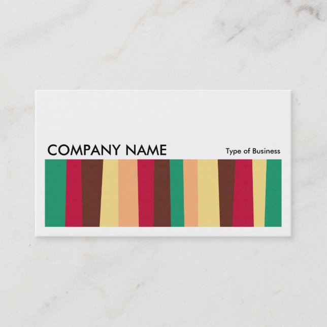Long Picture 0178 - Irregular Stripes 02 Business Card (Front)
