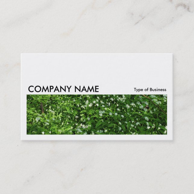 Long Picture 0209 - Woodland Flowers Business Card (Front)