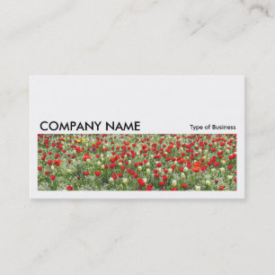Long Picture 0232 - Bed of Tulips Business Card