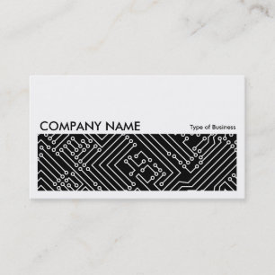 Long Picture 0243 - Circuitry - White on Black Business Card