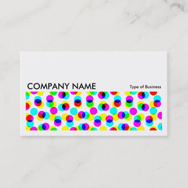 Long Picture 0248 - Colour Halftone Pattern Business Card (Front)
