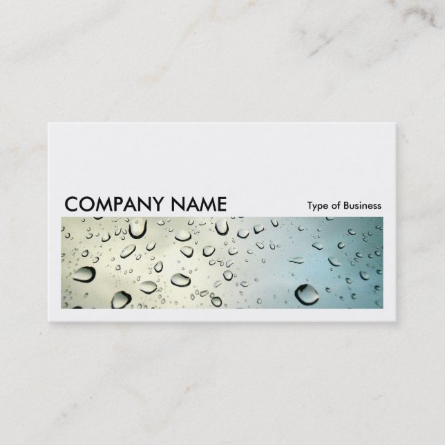 Long Picture 031 - Rain on my Window Business Card (Front)