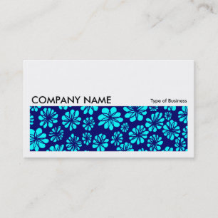Long Picture 062 - Shades of Blue Floral Business Card