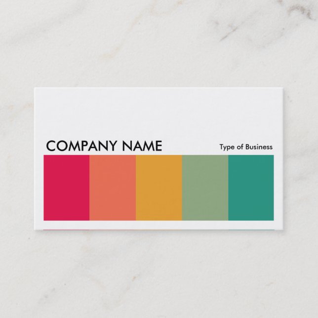 Long Picture - Colour Bars 02 Business Card (Front)