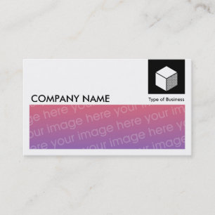 Long Picture - Logo and Panel - Black Business Card