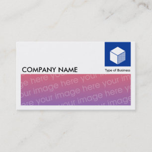 Long Picture - Logo and Panel - Navy Blue Business Card