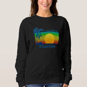 Long Point Key Florida Retro Tropical Beach Sunset Sweatshirt