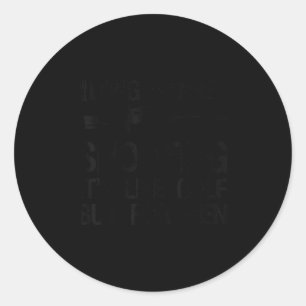 Long Range Shooting It's Like Golf But For Men Fun Classic Round Sticker