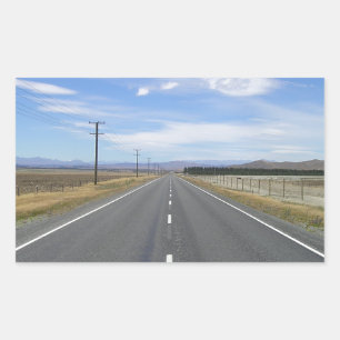 Long Road Rectangular Sticker
