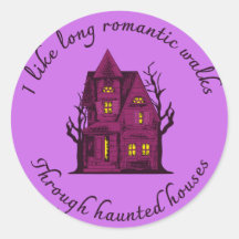Long Romantic Walks through Haunted Houses Sticker