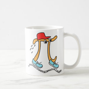 Long Running © Pi - Funny Pi Guy - Pi Day Gift Coffee Mug