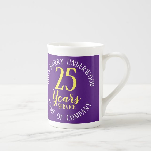 Long Service Award Commemorative Bone China Mug (Right)