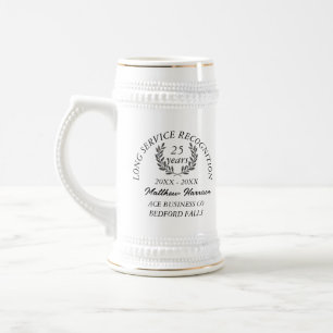 Long Service Recognition Award. Personalise Beer Stein