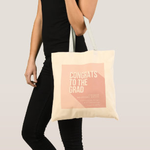 LONG SHADOW CONGRATS TO THE GRAD TOTE BAG
