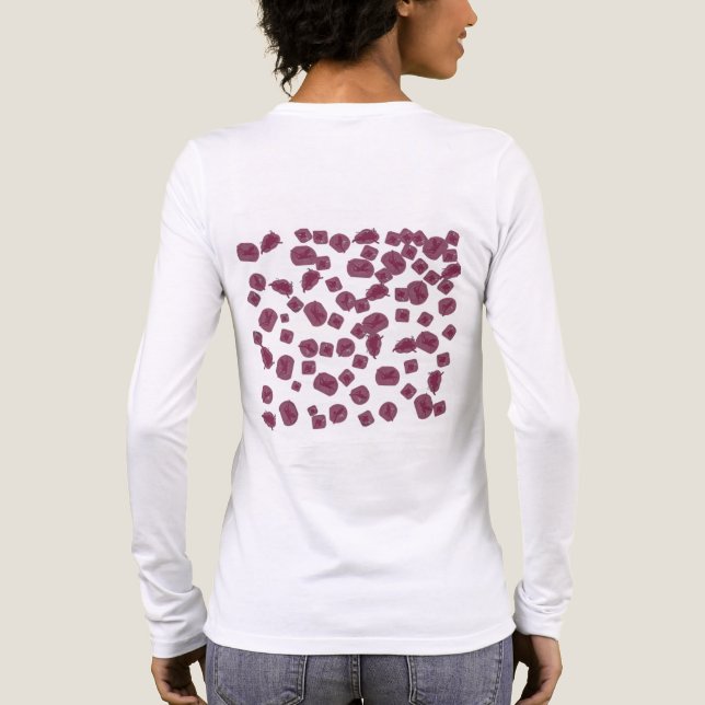 Long Sleeve Fairy Roses Women's T-Shirt  Tri-Blend Shirt (Back)