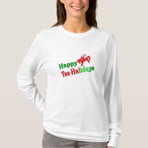 Long Sleeve Happy Yee-Halidays tee