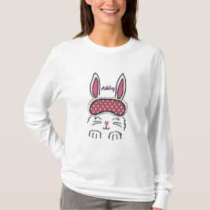 Long Sleeve Pajama Shirts Sweet Dreams Bunny