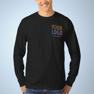 Long Sleeve Shirt Custom Company Logo No Minimum