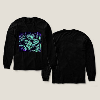 Long Sleeve Shirt Gradient Seafoam Purple