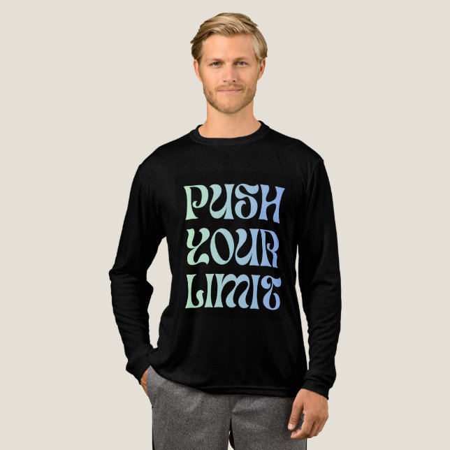 long sleeve shirt push your limit (Full Front)