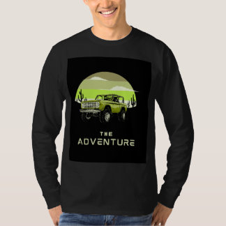 Long sleeve shirt with adventures design.