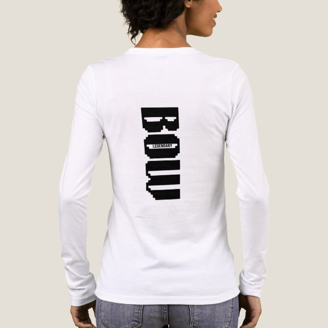 long sleeve shirt with bow brand with comfort (Back)