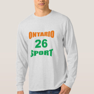 Long Sleeve T-Shirt ash  ONTARIO  SPORT  26
