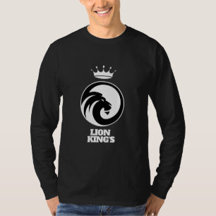 Long Sleeve T-Shirt Black White Lion King