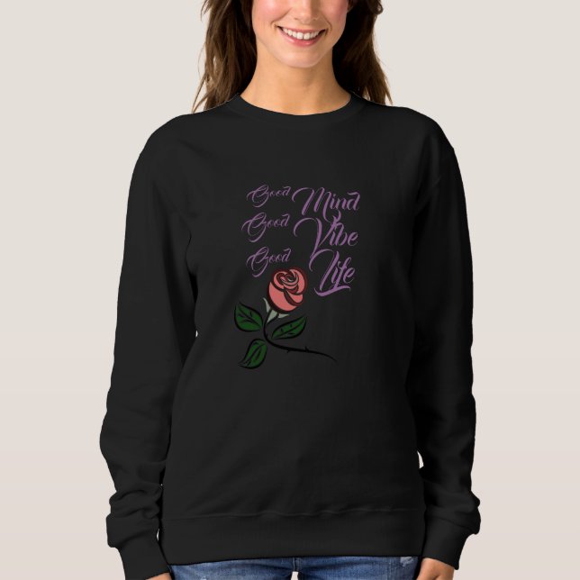Long sleeve T-Shirt good vibe Sweatshirt (Front)