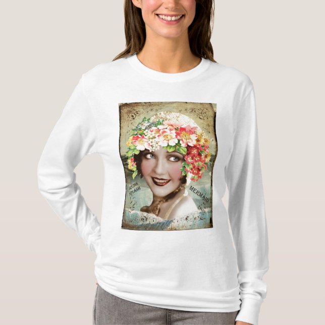 Long Sleeve T Shirt Womans Cotton Top (Front)