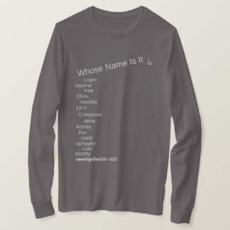 LONG SLEEVE TSHIRT all family sizes/styles Sm - 3X
