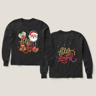 Long sleeved cute t-shirt with fancy christmas