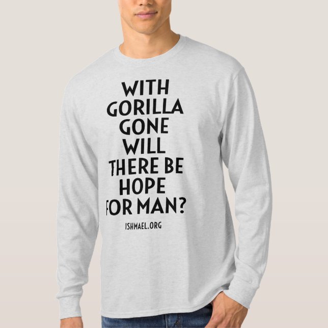 Long-sleeved shirt with Ishmael iconic quote. (Front)