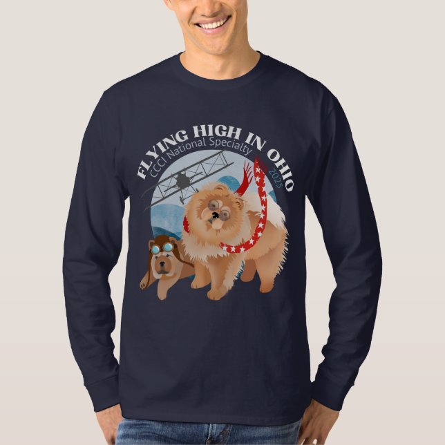 Long-sleeved T-Shirt - Dark with logo (Front)