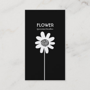 Long Stem Flower VI - Alternating Sides Business Card