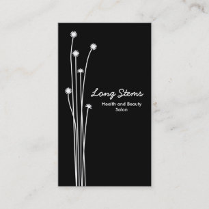 Long Stems - Monochrome Business Card