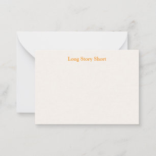 Long Story Short Funny Card